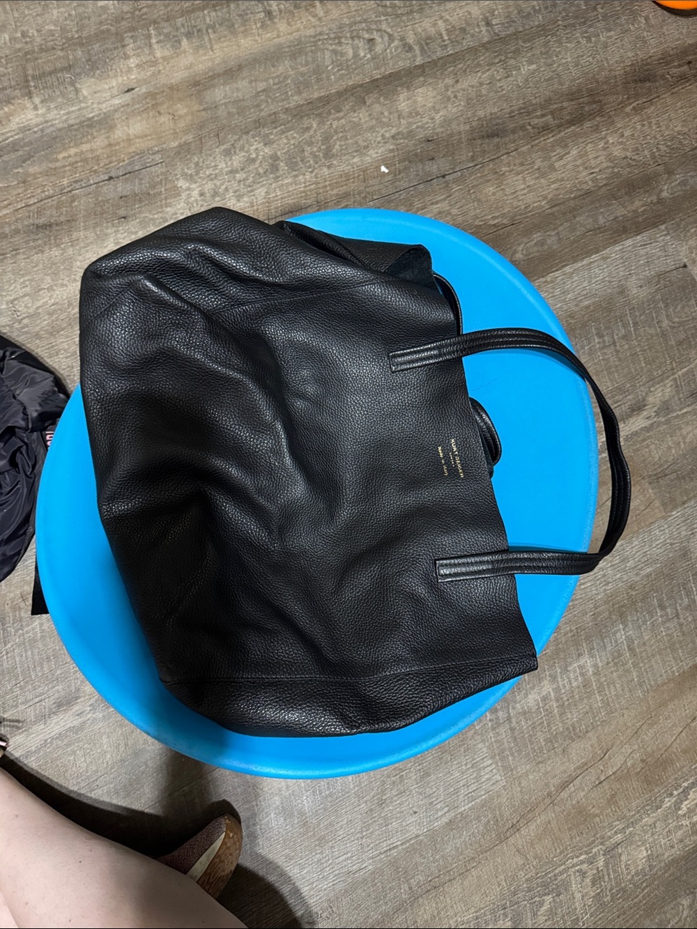Kurt Geiger Black Pebbled Leather Tote